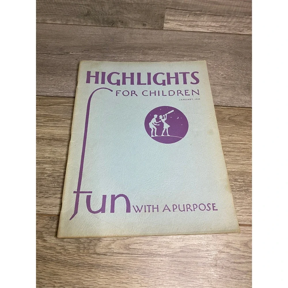 Vintage‎ Highlights for Children Magazine January 1949 Fun with a Purpose Rare